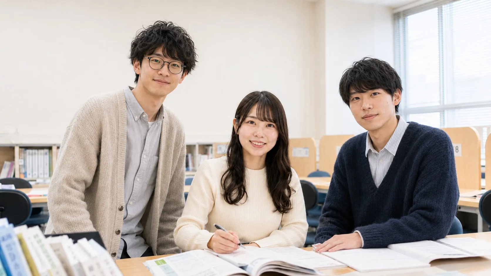笑顔の千葉大生講師たち